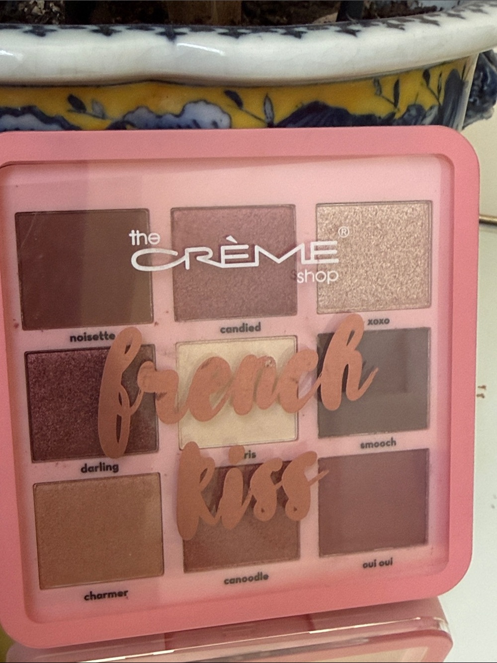 The Crème Shop French Kiss Eyeshadow Palette 9 Shades Pink & Neutral New